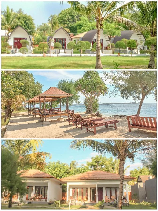 Nusa Indah Bungalows Gili Air Esterno foto
